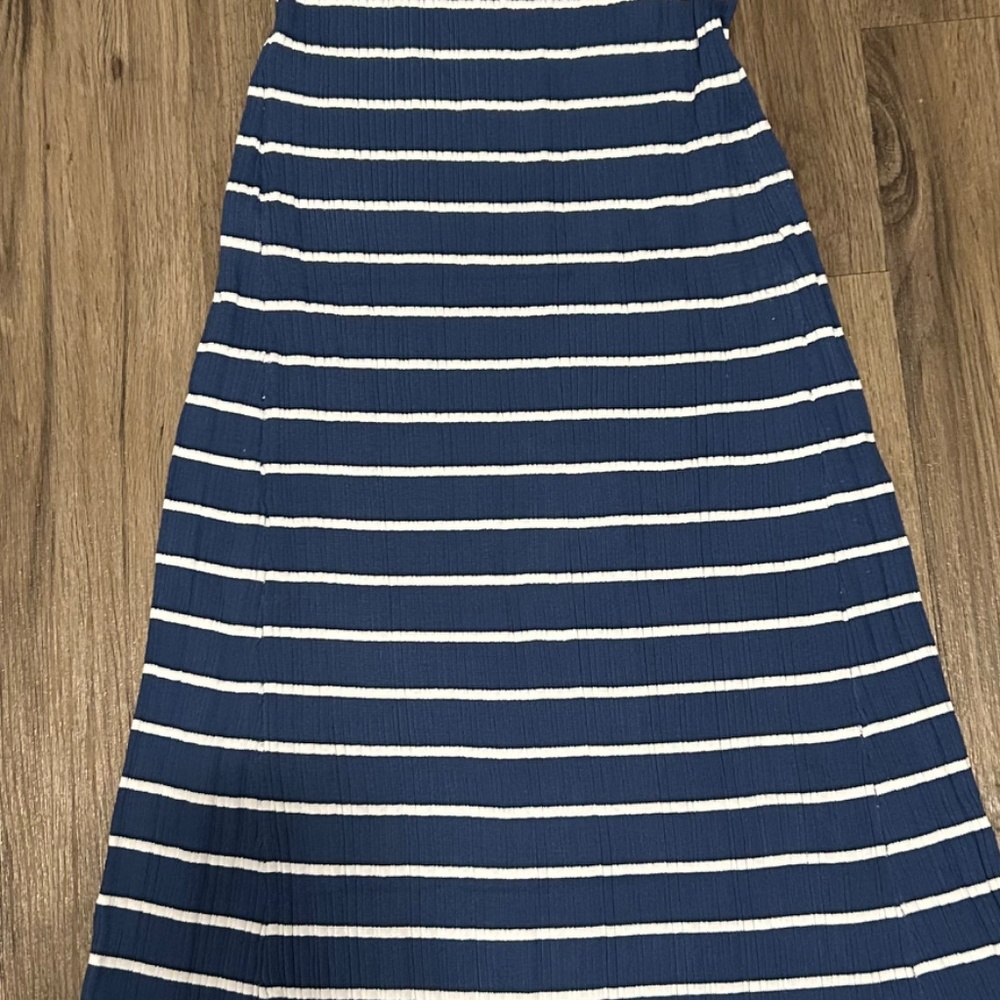 Women's 2025 Sleeveless Summer Tank Dress Striped Bodycon Maxi Dress Square Neck - Picture 2 of 4
